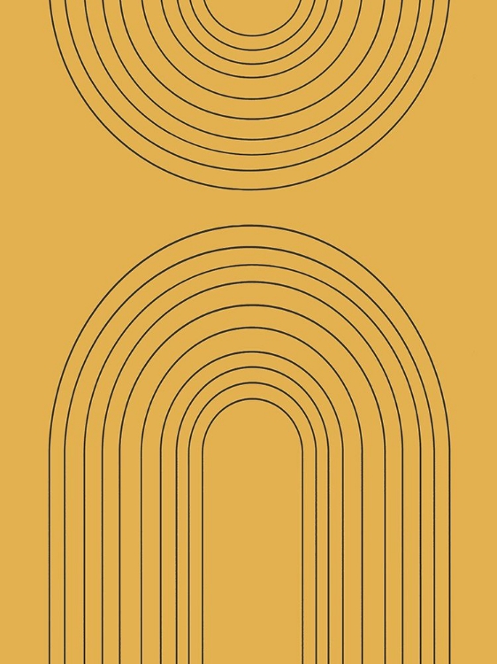 Picture of ABSTRACT RAINBOWS GOLD