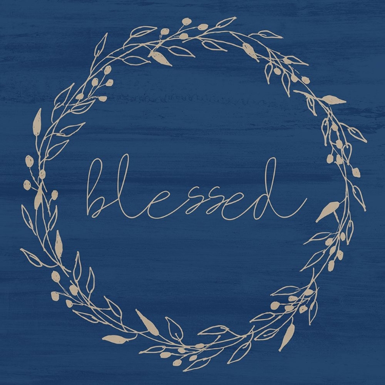 Picture of BLESSED WREATH BLUE