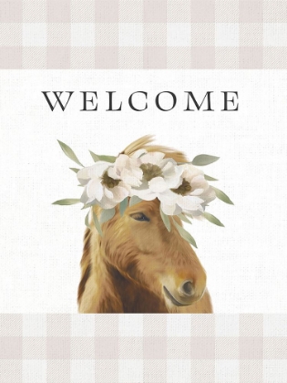 Picture of FLORAL HORSE FLAG 1