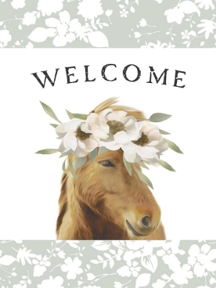 Picture of FLORAL HORSE FLAG 2