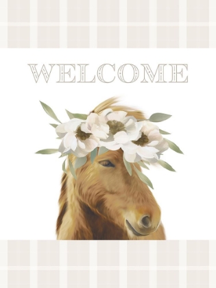 Picture of FLORAL HORSE FLAG 3