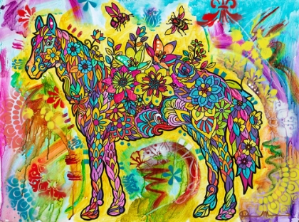 Picture of FLOWER HORSES