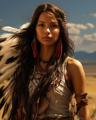 Picture of NATIVE AMERICAN GIRL 3