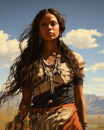 Picture of NATIVE AMERICAN GIRL 5
