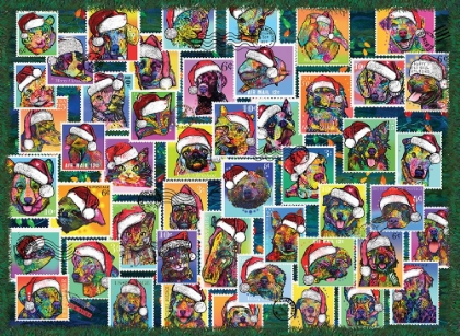Picture of SANTA HAT ANIMAL STAMPS