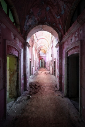 Picture of DARK AND PINK HALLWAY