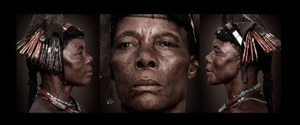 Picture of HIMBA PORTRAIT THREE SIDES WOMAN KATJIWE