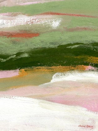Picture of LANDSCAPE IN GREEN, GOLD AND PINK II