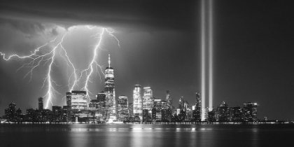 Picture of A TRIBUTE IN LIGHT - NYC (BANDW)