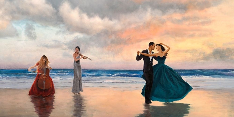 Picture of DANCING ON THE BEACH (DETAIL)