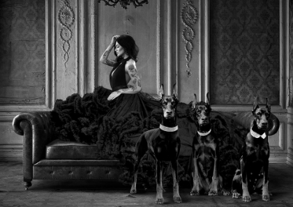 Picture of DARK LADY AND HER PETS