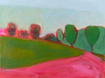 Picture of FIELD AND FOREST WITH PINK