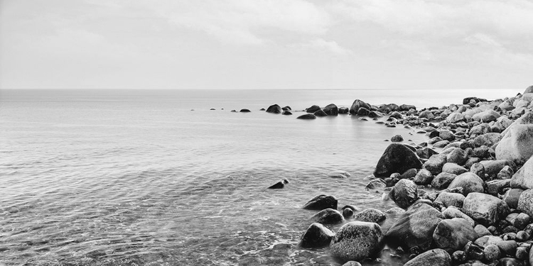 Picture of PEBBLES ON THE BEACH (BANDW)