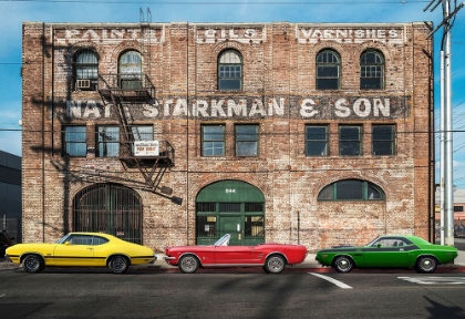 Picture of URBAN LANDSCAPE WITH MUSCLE CARS
