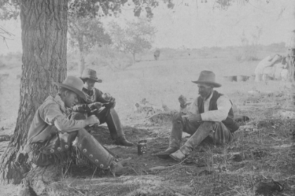 Picture of COWBOYS EATING TOMATOES