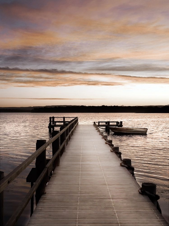 Picture of SUNSET OVER JETTY