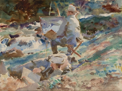 Picture of AN ARTIST AT HIS EASEL_JOHN SINGER SARGENT