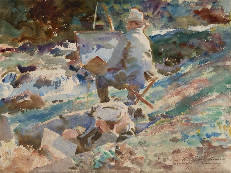 Picture of AN ARTIST AT HIS EASEL_JOHN SINGER SARGENT