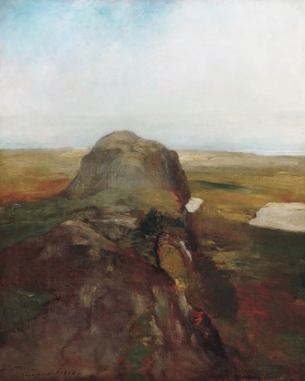 Picture of AUTUMN STUDY VIEW OVER HANGING ROCK_JOHN LAFARGE