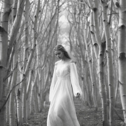 Picture of MODEL IN FOREST II