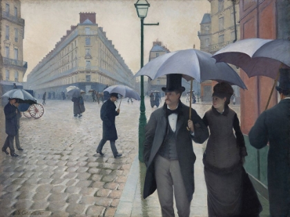 Picture of PARIS STREET RAINY DAY_GUSTAVE CAILLEBOTTE 1877