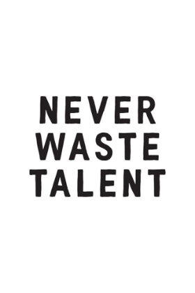 Picture of NEVER WASTE TALENT