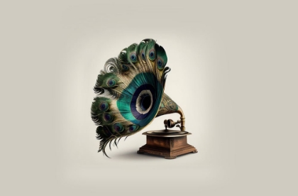 Picture of PEACOCK GRAMAPHONE