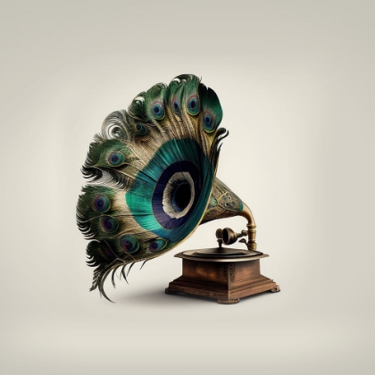 Picture of PEACOCK GRAMAPHONE