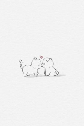 Picture of CAT AND DOG IN LOVE HOME