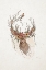 Picture of DEER AND FLOWERS
