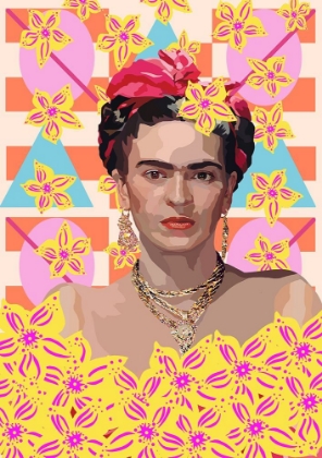 Picture of FRIDA WITH FLOWERS