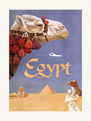 Picture of EGYPT. FLY TWA (1960) VINTAGE POSTER BY DAVID KLEIN