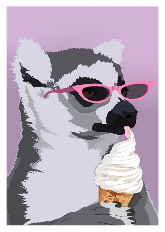 Picture of JUGDY LEMUR WITH ICECREAM