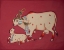 Picture of KAMDHENU COW AND CALF PAINTING