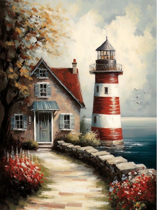 Picture of SEA AND LIGHT HOUSE