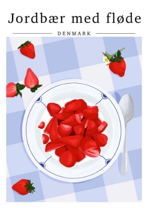 Picture of STRAWBERRY WITH CREAM - DENMARK