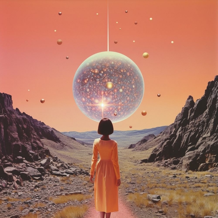 Picture of A SPACE DISCO COLLAGE ART