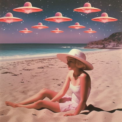 Picture of ALIEN BEACH COLLAGE ART