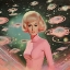 Picture of ATOMIC AGE SPACE BABE COLLAGE ART