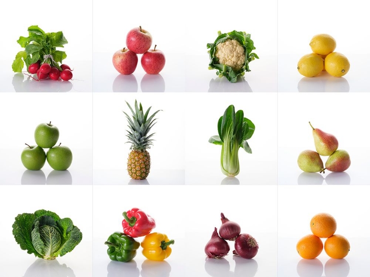 Picture of COLLAGE OF FRUITS AND VEGETABLES