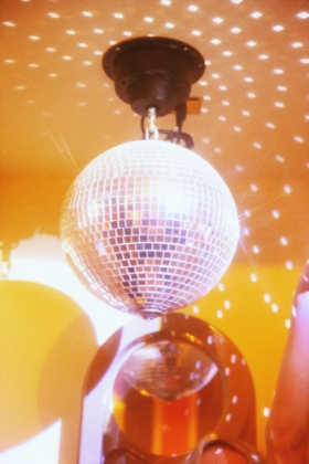 Picture of GROOVY YELLOW DISCO BALL