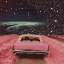 Picture of PINK CRUISE IN SPACE COLLAGE ART