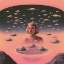 Picture of PINK SPACE BARBIE 2 COLLAGE ART