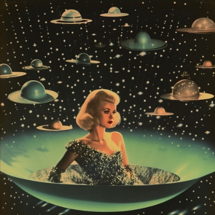 Picture of SHE CAME FROM SPACE COLLAGE