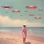 Picture of SPACE BEACH COLLAGE ART
