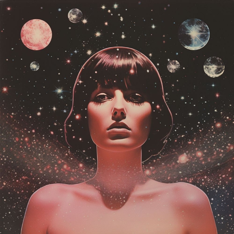 Picture of SPACE GODDESS COLLAGE ART