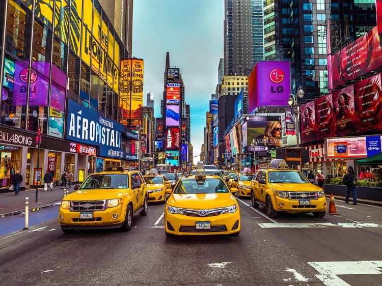 Picture of TAXI ON BROADWAY, NEW YORK