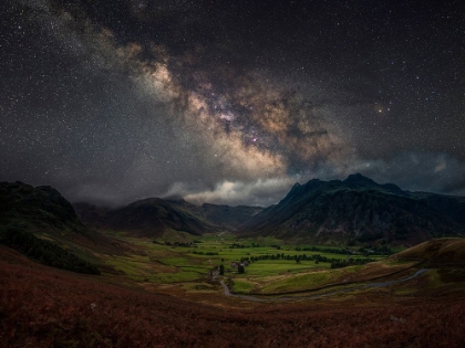 Picture of THE MILKY WAY ABOVE MICKLEDEN VALLEY, LAKE DISTRICT