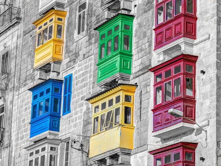 Picture of TRADITIONAL MALTESE BUILDING IN VALLETTA, MALTA