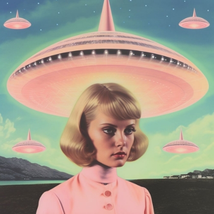 Picture of UFO BARBIE COLLAGE ART